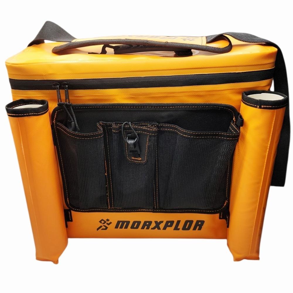 MorXplor Waterproof Soft Cooler Bag Orange – Insulated Leakproof Fishing Gear